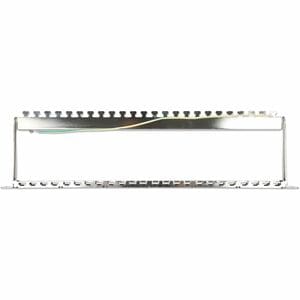 19" 24-Port Shielded Blank Patch Panel, 0.5U, Unloaded 19-inch Rackmount Keystone Panel for High-density Installations, Re