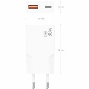 CARGADOR GAN ULTRA DELGADO 30W 1XUSB-C PD3.0 QC4.0 1XUSB QC3.0