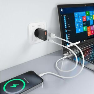 CARGADOR GAN ULTRA DELGADO 30W 1XUSB-C PD3.0 QC4.0 1XUSB QC3.0