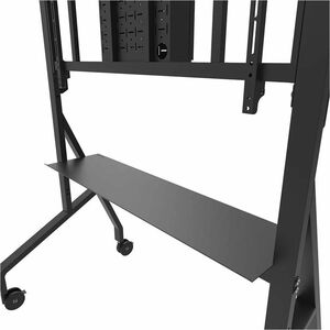 Neomounts Display Cart - 125 kg Load Capacity - 4 Casters - Steel - 1320 mm Width x 750 mm Depth x 1625 mm Height - Black 