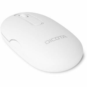 Dicota Mouse - Bluetooth/Radio Frequency - USB Type A, USB Type C - Optical - White - Wireless - 2.40 GHz - Rechargeable -