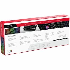 HyperX Origins 2 1800 Gaming Keyboard - Compact - Cable Connectivity - USB Interface - RGB LED - English (US) - Black - Li