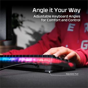 HyperX Origins 2 Pro 65 Gaming Keyboard - Cable Connectivity - USB Interface - RGB LED - Magnetic Keyswitch - Game Mode Ho