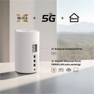 5G AX1500 WHOLE HOME MESH WI-FI 6 ROUTER BUILD-IN 5G MODEM