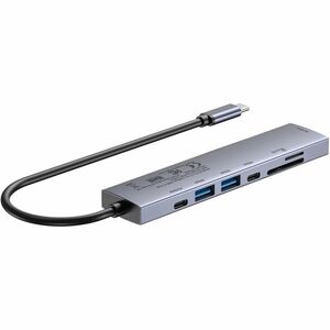 uHUB S7 Pro 7-in-1 5Gbps USB-C Hub with Screen On/Off button Supports 4K60Hz PD 100W SD/microSD card reader