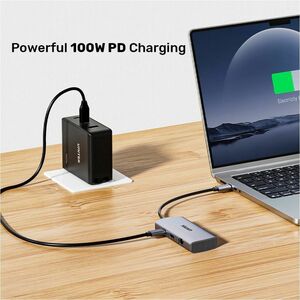 Unitek uHUB D1113C 6 Port(s) USB Type C Docking Station for Tablet PC, Smartphone, Notebook, Mobile Device, Flash Drive - 
