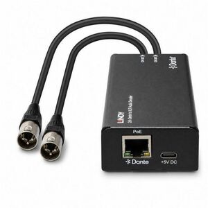 LINDY Audio-Decoder - Schwarz - Funktionen: Audio-Decoder - Netzwerk (RJ-45) - USB - Monitor, Audioverstärker, Mixer
