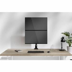 Neomounts DS60-600BL2V Mounting Arm - Black - Height Adjustable - 2 Display(s) Supported - 25.4 cm to 81.3 cm (32"") Scree