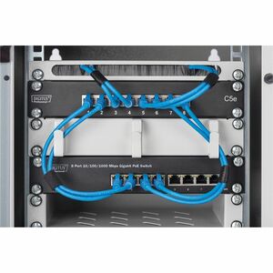 Digitus DN-95317 8 Ports Ethernet Switch - Gigabit Ethernet - 2 Layer Supported - 96 W Power Consumption - 90 W PoE Budget