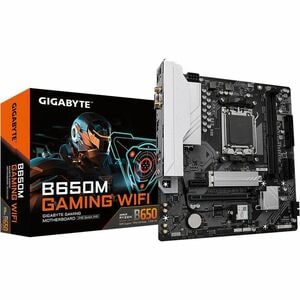 GIGABYTE B650M GAMING WIFI Gaming Desktop Motherboard - AMD B650 Chipset - Socket AM5 - Micro ATX - Ryzen 7 Processor Supp