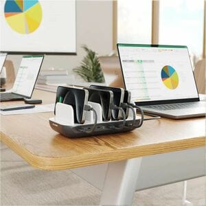 Alogic Powerfin 80 W Charging Station - 1 Pack - Universal Adapter - 7 USB Type-C - For PDA, Tablet PC, Mobile Device - Eu