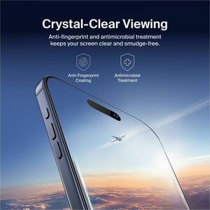 Belkin ScreenForce UltraGlass 2 9H Glass Screen Protector for Apple iPhone 17 Pro Max - Clear - For OLED iPhone 17 Pro Max