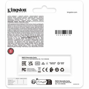 Kingston DataTraveler Exodia USB Flash Drive - 64 GB - USB 3.2 (Gen 1) Type A, USB 2.0