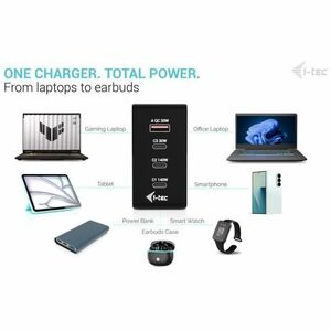 I-TEC 140W INTELLIGENT CHARGER MULTIPORT USB CHARGER