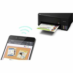 Epson ET-1910 Wired/Wireless EcoTank Inkjet Printer - Colour - 11 ppm Mono / 6 ppm Color - 5760 x 1440 dpi Print - 100 She