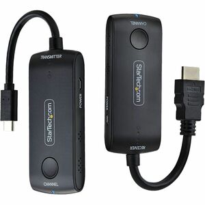 StarTech Wireless USB-C to HDMI Extender for Meeting Rooms, 4K 60Hz, 65ft Range, USB Powered, Plug-and-Play Tx and Rx Kit 