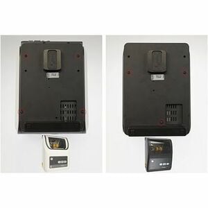 Brodit Wall Mount for Direct Thermal Printer - Black - Acetal Plastic, Acrylonitrile Butadiene Styrene (ABS)