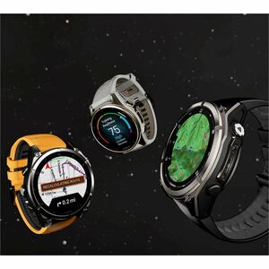 Garmin fēnix 8 Smartwatch - Rotondo Case Shape - Slate Grigio Colore del Case - Nero Colore cinturino - Titanio Materiale 