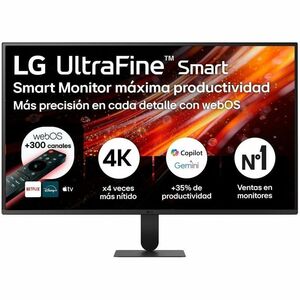 LG UltraFine 32U701SB-B 32" (81.3 cm) Class 4K UHD Smart LCD Monitor - 32" (81.3 cm) Viewable - 3840 x 2160 - Speakers - T