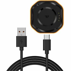Kospet POCKET-T4 Power Bank - Black, Orange - For Smartwatch - 850 mAh - 500 mA - 5 V Output - 5 V Input - USB Type-C Conn
