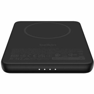 Belkin BoostCharge Power Bank - Black - For Qi2-enabled Device, iPhone - 5000 mAh - 20 W - USB Type-C Connector - 1 x USB 