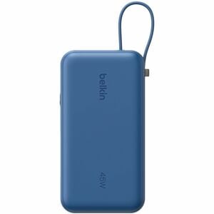 Belkin UltraCharge Power Bank - Blue - For iPhone, iPad Air, iPad mini, iPad Pro - 10000 mAh - 45 W - USB Type-C Connector