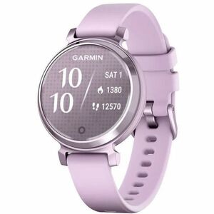 Garmin Lily 2 Smart Watch - 35.40 mm Case Height - 35.40 mm Case Width - Nebula Pink Case Color - Lilac Band Color - Anodi