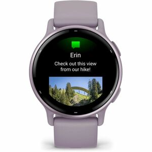 Garmin vívoactive 5 Smart Watch - Orchid Case Color - Orchid Band Color - Aluminium, Anodized Aluminium Case Material - Si