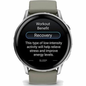 Garmin Venu 4 Smart Watch - Silver Case Color - Silver, Grey Band Color - Stainless Steel, Metal Body Material - Fiber Rei