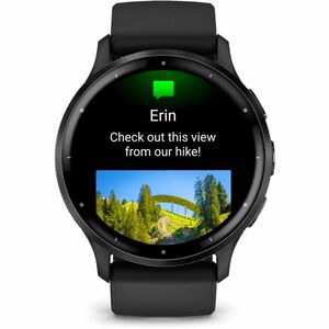 Garmin Venu 3 Smart Watch - 45 mm Case Height - 45 mm Case Width - Slate, Black Case Color - Black Band Color - Stainless 