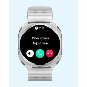 Carneo GTR Falcon HR+ Smart Watch - Round Case Shape - 12 mm Case Thickness - 45 mm Case Width - Silver Body Color - Glass