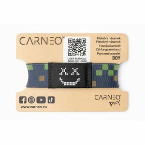Carneo Smart Band - Boy - Black Band Color - Nylon Band Material - Near Field Communication - 20 mm - Water Proof, Water R