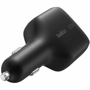 Belkin BoostCharge 30 W Auto Adapter - Universal Adapter - For iPhone, iPad Air, iPad Pro, MacBook Pro - 70 cm Cable - 12 