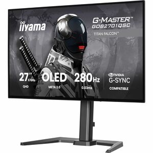iiyama G-MASTER Titan Falcon GOB2701QSC-B1 27" Class WQHD Gaming OLED Monitor - 16:9 - Black - 68.6 cm (27") Viewable - ME