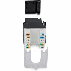 StarTech.com Jack Keystone Cat6, Lot de 24 Prises Ethernet RJ45 Keystone, Prise Murale UTP Cat6, Connecteur à 180° 110 Pun