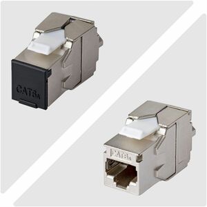 StarTech.com Gold Plated Network Connector - 10 / Pack - TAA Compliant - 1 x RJ-45 Network - Female - Shielding - Silver