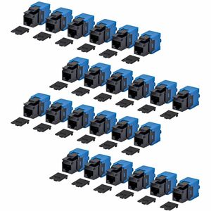 StarTech.com Gold Plated Network Connector - 24 / Pack - TAA Compliant - 1 x RJ-45 Network - Female - Black