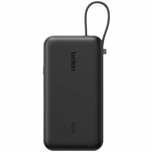 Belkin UltraCharge Power Bank - Black - For iPhone, iPad Air, iPad mini, iPad Pro - 10000 mAh - 45 W - USB Type-C Connecto