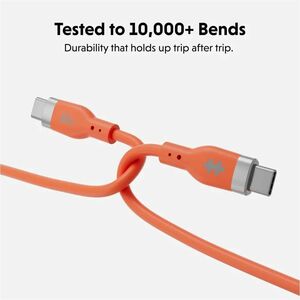 Hyperjuice HyperJuice HJ4011OGGL Charging Cable - 1.52 m - For USB Type C Device, MacBook, iPhone - USB Type C / USB Type 