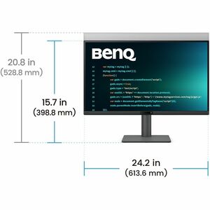 BenQ RD270Q 27" Class WQHD LED Monitor - 16:9 - 68.6 cm (27") Viewable - In-plane Switching (IPS) Technology - LED Backlig