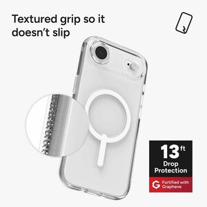 ZAGG Crystal Palace Snap Case for Apple iPhone 17 Air Smartphone - Textured Edge, Textured Grip - Crystal Clear - 1 / Pack