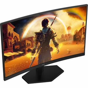 AOC C27G42FE 27" (68.6 cm) Class Full HD Curved Screen Gaming LED Monitor - 16:9 - Black, Red - 27" (68.6 cm) Viewable - V