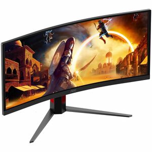 AOC CU34G4ZCA 34" (86.4 cm) Class UW-QHD Curved Screen Gaming LED Monitor - 21:9 - Black, Red - 34" (86.4 cm) Viewable - F