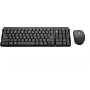 Logitech MK251 坚固耐用 键盘鼠标 - QWERTY - 薄膜 无线 蓝牙 键盘 - 99 按键 - 键盘/键盘颜色: 灰 - 无线 蓝牙 鼠标 - 光学 - 1000 dpi - 3 按钮 - 滚轮 - 指点设备颜色: 灰 - 