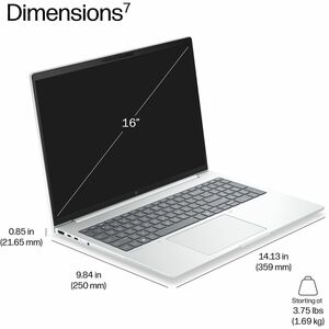 HP EliteBook 8 G2i 40.6 cm (16") Copilot+ PC Notebook - WUXGA - Intel Core Ultra 5 Series 3 325 - 32 GB - 512 GB SSD - Sma