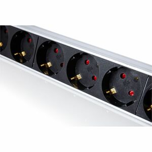 Digitus 1U Aluminum PDU, rackmountable, 9x Safety outlet. Rack-Kapazität: 1U, Typ: Einphasig, Formfaktor: Rackmount. Anzah