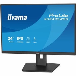 iiyama ProLite XB2495WSC-B1 24 Zoll Klasse WUXGA LED-Monitor - 16:10 Format - Mattschwarz - 61,2 cm (24,1 Zoll) Viewable -