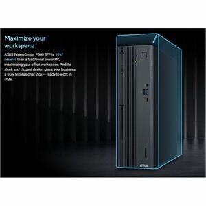Asus ExpertCenter P500 P500SV-07240H132X Desktop Computer - Intel Core 7 Series 2 240H - 16 GB - 512 GB PCI Express NVMe 4