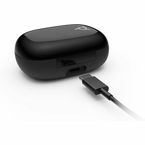 Poly Voyager Free 20 Wireless Earbud Stereo Earset - Black - Binaural - In-ear - 3000 cm - Bluetooth - 16 Ohm - MEMS Techn
