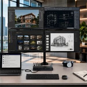 StarTech.com 206UE-TB5USB4DOCK. Übertragungstechnik: Kabelgebunden, Hostschnittstelle: Thunderbolt 5, USB-Stromversorgung 